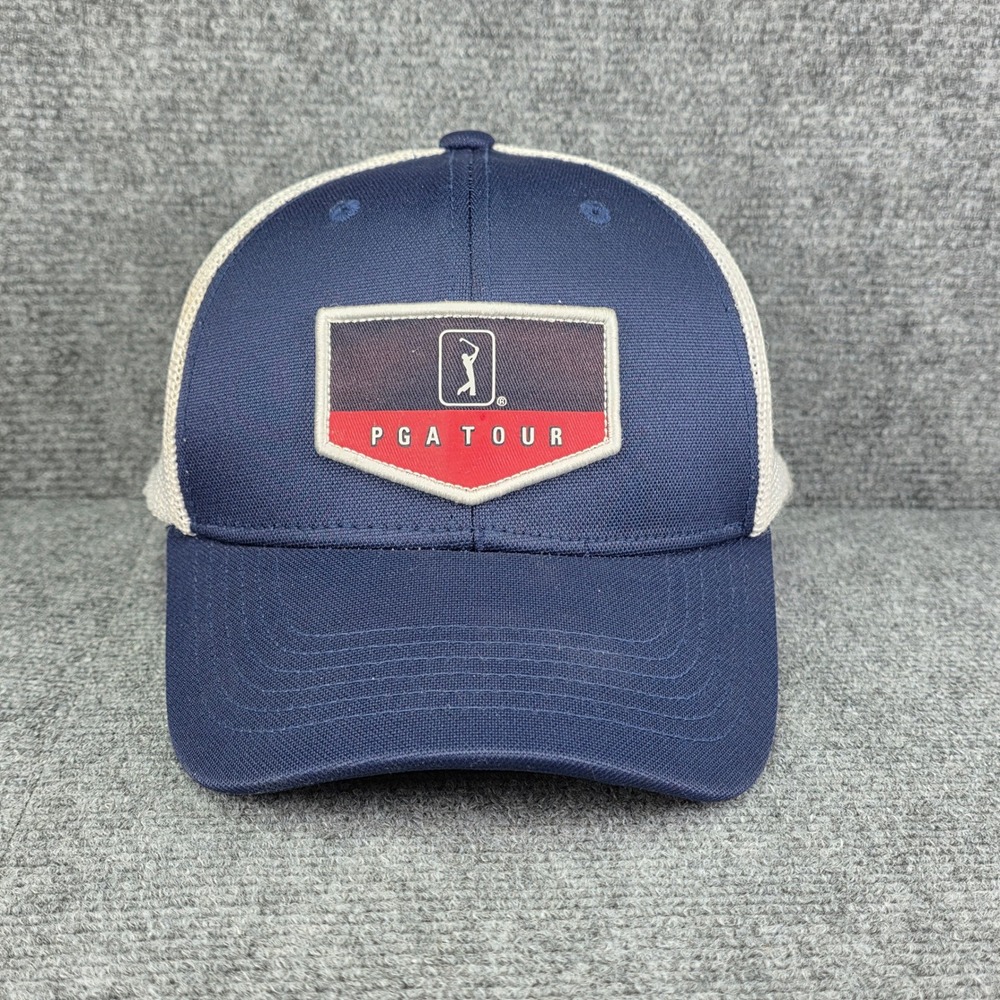 Pro Series Hat Cap Mens Snapback Blue PGA Golf Tournament Trucker Mesh Casual‎